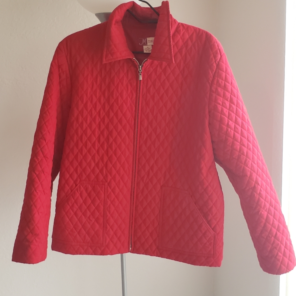 womans red jacket size 14